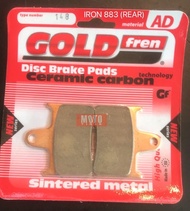GOLDFREN ผ้าเบรค Harley Davidson Iron 883 / Forty Eight / XL1200
