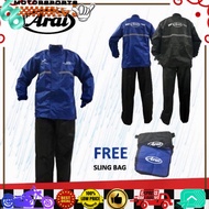 Arai Raincoat arai baju Hujan waterproof  rain Coats motorcycle rain Jacket Jaket Hujan Rain Coat motor