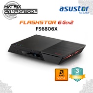 ASUSTOR FLASHTOR 6 Gen2 FS6806X 6 Bay All M.2 SSD NAS - AMD Ryzen Quad Core V3C14, 8GB RAM DDR5, 10G