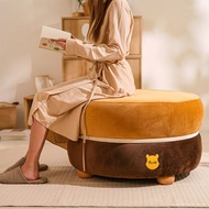 Koncept Furniture สตูล DISNEY รุ่น POOH-RETRO สีเหลือง (80x80x45 ซม.)