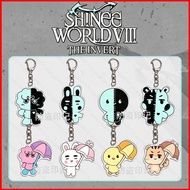 ST1 SHINEE Acrylic Keychain WORLD VIII THE INVERT Pendant Cartoon Backpack Accessories Star Peripher