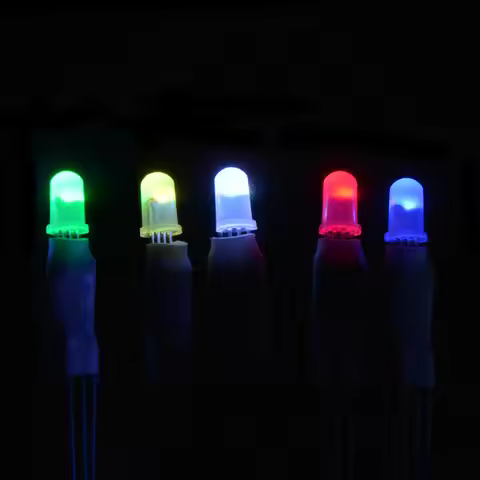 DC5V 5mm 8mm Round RGB Full Color Neon Pixel IC F5 F8 RGB Led Beads Arduino Frosted Led Chips Like W