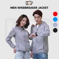 Unisex Windbreaker Jacket With Pocket Outdoor Sport Outerwear Sun Protection Windproof Lightweight D
