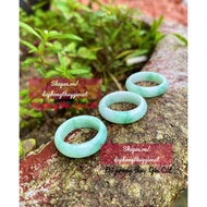 7A Svip Apple Green Flying Flower Marble Ring, Tested Product