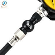 Dovewill 360 Degree Swivel Hose Adapter Water Sports Snorkeling Equipment Replacement Parts Aluminum