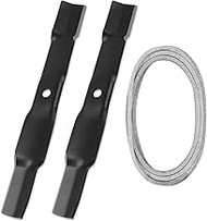 UC22008 lawn mower Blades & GX25628 Lawn Mower Belt, 118''x 0.5'' Belt& M170642 Mower Blade Compatib