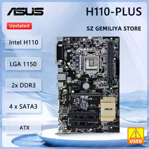 ASUS H110-PLUS Motherboard Intel H110 LGA 1151 Motherboard DDR4 32GB support i3-7100 i3-6100 i5-6400