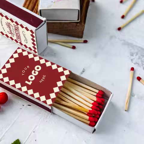 Custom Logo Matchboxes – Personalized Branded Matches for Corporate Gifts, Business Events, Client A