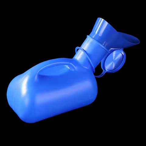 1000ML Blue Unisex Large Capacity Portable Urinal Travel Car Pee Bottle with Lid