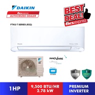 Daikin FTKG-T Series (R32) Premium Inverter Aircond FTKG28TB (1HP), FTKG35T (1.5HP), FTKG50T (2HP), FTKG60T (2.5HP)