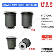 MITOYO JAPAN Lower Arm Bush BIG SMALL (1PC) 48655-0K040 48654-0K040 TOYOTA Hilux Vigo KUN25 KUN26 Fo