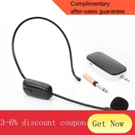 computer audio Computer Audio UHF Wireless Microphone Head-wear Mic System Receiver with 3.5 to 6.35 Adapter for Voice A
