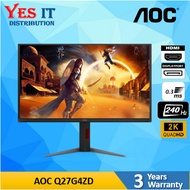 AOC Q27G4ZD 26.5" QD-OLED Gaming Monitor 2560 × 1440 (QHD)/QD-OLED/240Hz/0.03ms/DisplayHDR True Blac
