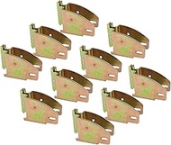 Mytee Products (10 Pack) E-Track Wood Beam End Socket Shelf Brackets w/E Track Fittings, for 2x4 & 2