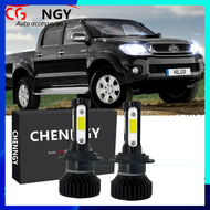 สำหรับTOYOTA HILUX VIGO 2006 2007 - 2012 ไฟหน้ารถด้านหน้าหลอดไฟ-V4 6000KชุดหลอดไฟLEDเปลี่ยนหลอดฮาโลเ
