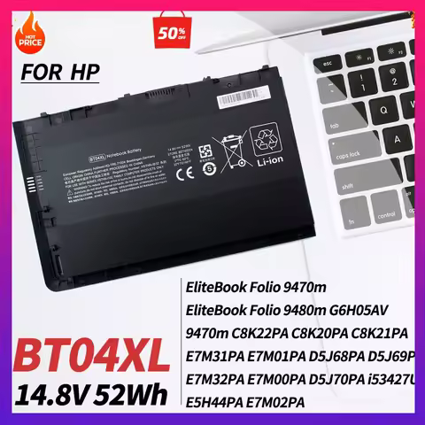 BT04XL 687945-001 Battery for HP Elitebook Folio 9470 9480 9480M 9470M Notebook H4Q47AA HSTNN-IB3Z H
