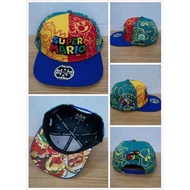 Super Mario Men Cap / Cap Men / Topi Lelaki / Snapback Cap / Cap Snapback / Snapback / Baseball Cap 