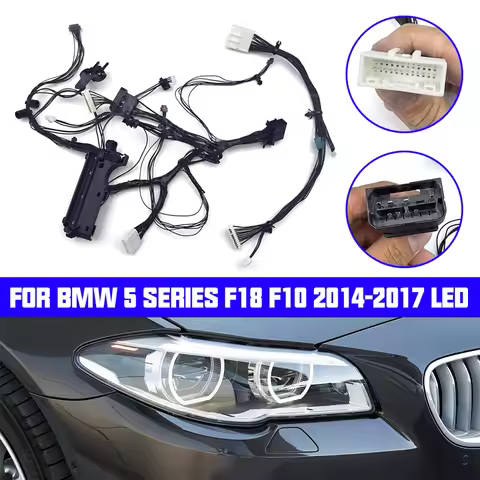 Fit for BMW 5 Series F18 F10 2014-2017 high-end LED headlights harness internal wiring and follow-up