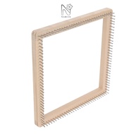 NARCIS Knitting Loom, 11.8x11.8in Wooden Weaving Loom, Handmade Square Shape Weaving Board DIY Proje