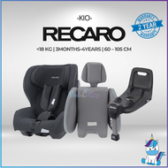 【PREMIUM RETAILER】 Recaro Kio Car Seat (From 3 months–4 years) &amp; I-Size Base &amp; Newborn Inlay Kio 2 Years Warranty | HUSHABUY