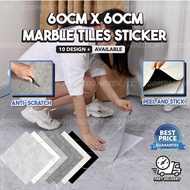 ZoomPack 60X60CM Marble Floor Sticker Vinyl Sticker Self Adhesive PVC Flooring Mozek Lantai Vinyl Ti