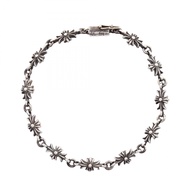 【二手】Chrome Hearts Tiny E CH Plus 925純銀男士十字架手鍊 - 二手 A