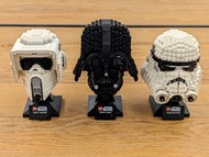 Lego Star Wars Helmets (75304，75305，75276)樂高星戰頭盔