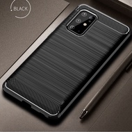 Carbon Fiber Phone Case Samsung Note 7/ FE/ 8 9 10 Pro Note10 lite M60S/ Note 20 Ultra Soft Casing S