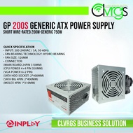 INPLAY GP-SERIES GENERIC POWER SUPPLY GP200S / GP200L / GP250L / GP300L SHORT AND LONG WIRE