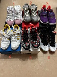 Adidas/Nike/Reebok/Under Armour清理家居🧹全新籃球鞋出售，size如下，可議價。