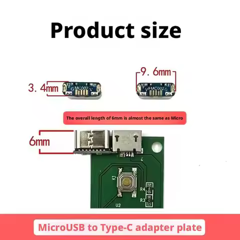 M85k MicroUSB To Type-C Adapter Board DIY PCB Repair Modification Accessories Support Charging And U