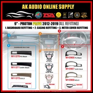 3in1 Fullset Proton Preve/Suprima 2012- 2019 9" inch Android Player Casing+ Meter Panel Cover+Dashbo
