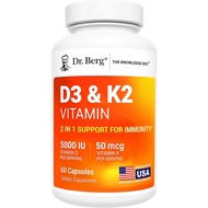 Dr. Berg’s D3 & K2 Vitamin 5000IU 60 capsules