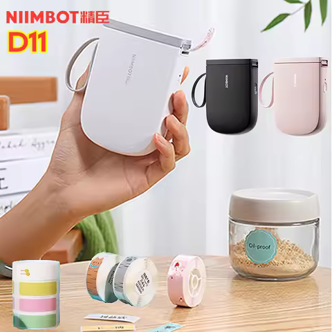 300DPI NIIMBOT D11 New Version Label Maker D11H Machine with Tape Bluetooth Label Printer Portable T