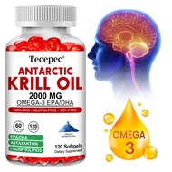 Antarctic krill oil supplement with EPA and DHA and astaxanthin to support heart, joint and immune s