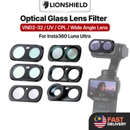 (MY) LionShield Insta360 Luna Ultra Camera Lens Filter Protector UV / CPL / Star / VND / Wide Optica