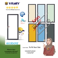 Vitally Swing Aluminium Door Toilet Door  Pintu Bilik Air waterproof lightweight