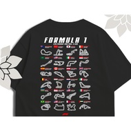 F1 Racing Club Calendar Printed Tshirt Unisex
