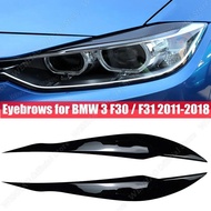 Gloss ABS Headlight Eyebrow Eyelid for BMW F30 Sedan 2012-2015 320i 328i 335i F80 M3 2014-2018 F31 T