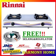 KOMPOR RINNAI 2 TUNGKU RI-202 S/302S/522E/522S/522C KOMPOR GAS 2 TUNGKU SUN BURNER / KOMPOR GAS RINN