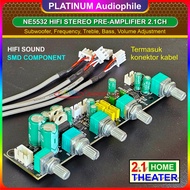Tone Control Ne5532 Stereo 2.1 CH Hifi Audio Pre Amplifier TC-501