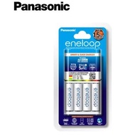 1.5HRS PANASONIC K-KJ55MCC40M SMART & QUICK RECHARGEABLE BATTERY CHARGER + AA BATTERY 4PCS - SIRIM