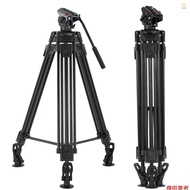 Andoer  67 Inch Tripod Stand Professional Video Tripod Heavy Duty Aluminum Alloy with Detachable Flu