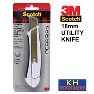 3M SCOTCH 18MM PRECESION TITANIUM UTILITY KNIFE / 18MM CUTTER 3M SCOTH