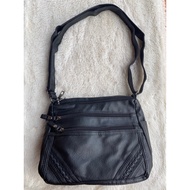 Black bag with many compartments
