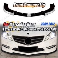 Front Bumper Splitters Lip Spoiler Body Kit Diffuser For Mercedes Benz E Class Coupe C207 W207 E250 