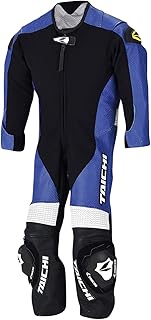 RS Taichi J-022 NXL022 Kids Leather Suit, Built-in Protector, Stretch, Blue, 51.2 inches (130 cm)