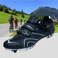 huas Men's and women's carbon fiber road mountain bike lock shoes, hard soled running shoes Cycling Shoes