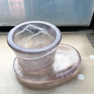 紫螢石杯碟一套