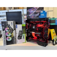 RTX 5070 RED STRIKE BUILD PC CUSTOM / ARGB LIGHT/ PC ANSURAN&TUNAI